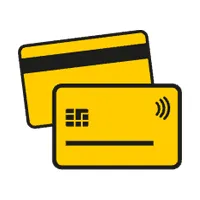 Gelbes Icon einer Vorteilskarte der ADAC Dienstleistung GmbH für Mitarbeitervorteile
